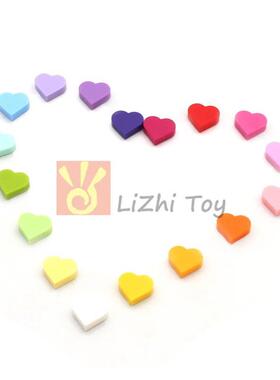 50pcs MOC Tile Round 1x1 Heart Building Block Brick Parts Co