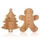 Board Wooden Cutting Tree Irregular Christmas