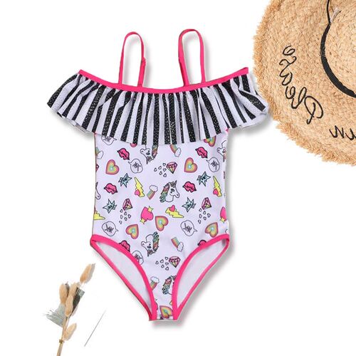 2-8Year Tiger Unicorn Sequin Toddler Children Swimwear Girls