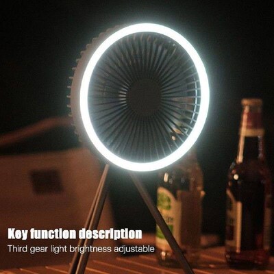 Multifunction Fan With Tripod Light Electric Ceiling Fan