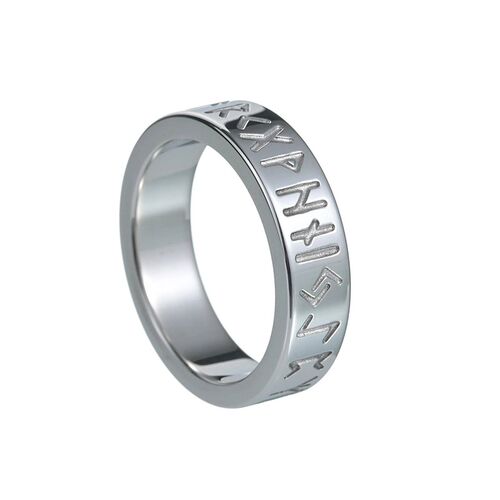 NEW Stainless Steel Odin Norse Viking Amulet Rune MEN Ring F
