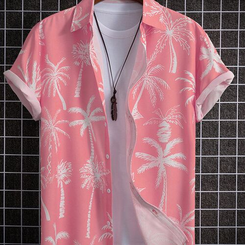 Mens Hawaiian Shirts For Men Short Sleeve 3D Printed Shirt
