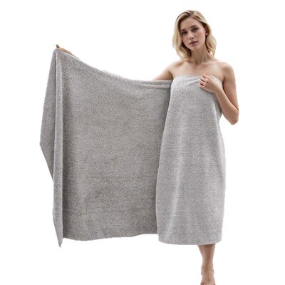 Super Large Bathtowel Velvet Bath Beach Towel Bathrobe Coral