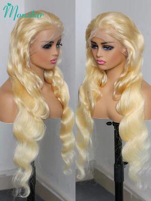 13x4 13x6 360 Transparent 613 Lace Frontal Wig Honey Blonde
