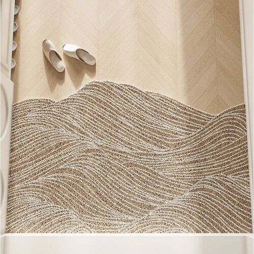 Entrance mat with irregular silk ring, entrance door mat, an