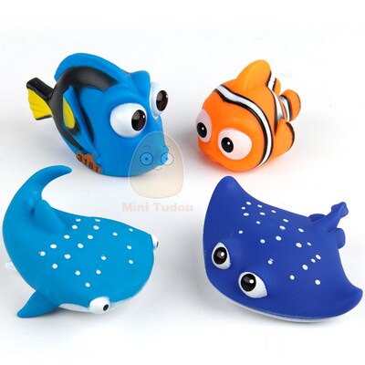 Baby Bath Toys Finding Fish Kids Float Spray Water Squeeze A