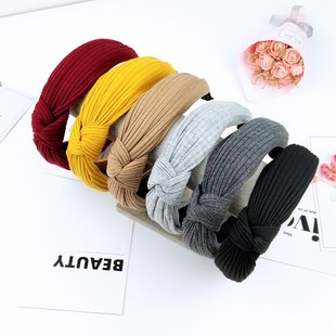 Lady Hair Hoop Top Knot Turban Headband Elastic Hairband Hai