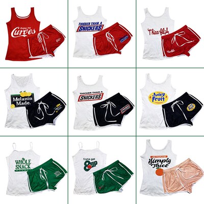 Womens Shorts Sets Tank Top+Shorts Summer Clothes For Women