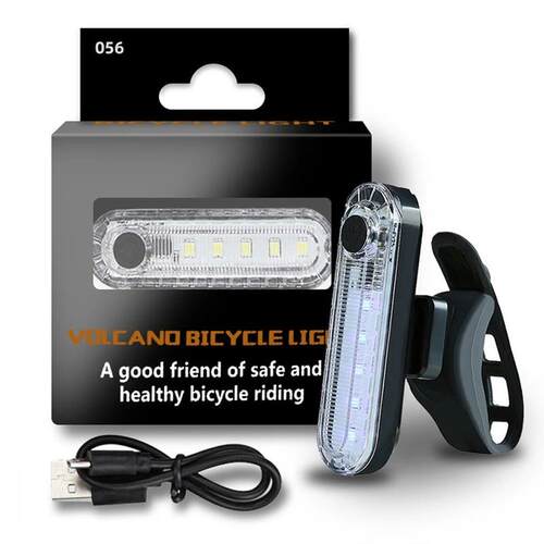 Bike Rear Tail Light USB Rechargeable Red LED Bright Taillig