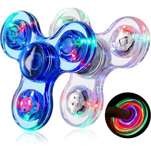 LED Light Fidget Spinner Finger Toy Hand Spinner Glow in Dar