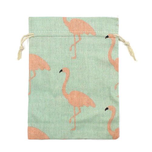 Printed Linen Bag Handheld Personalized Organizer Makeup Pou