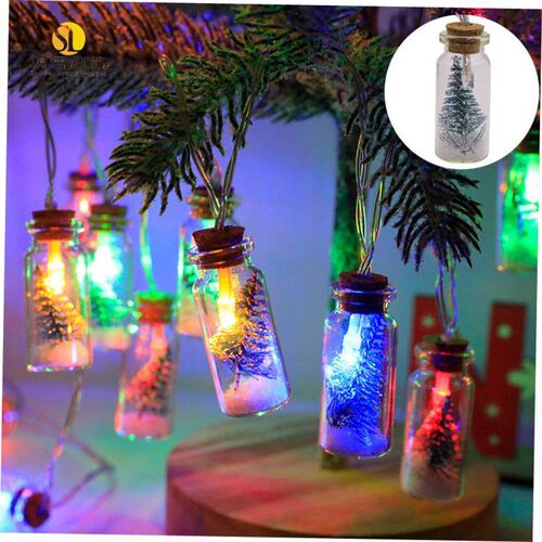 new Christmas tree light string LED glass ing bottle floatin