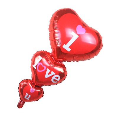 Aluminum Foil Balloons for Wedding Decoration String Heart L