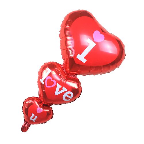 Aluminum Foil Balloons for Wedding Decoration String Heart L