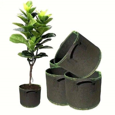 1/3/5/7/10 Gallon with Handles Garden Planting Bag Felt