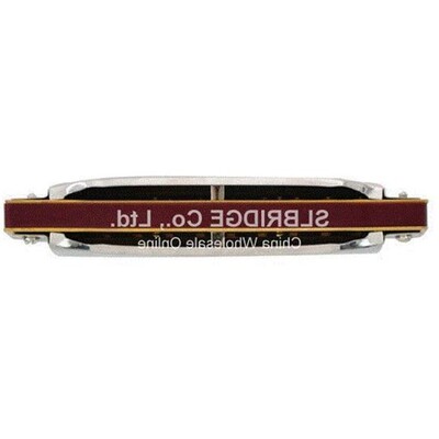 New silver Suzuki 1072 Folk Master Harmonica 10 Ho Blues Key