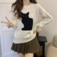 Cartoon Cat Pullover Womens Winter Cute Autumn Out Sweater