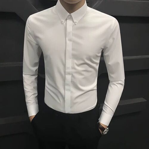 Shirt Mens Business Mens Casual Shirt Long-sleeved tendy S