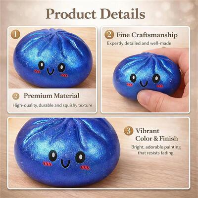 Realistic steamed bun Squeeze Sensory Toy Soft Sss Relief De