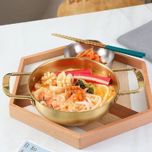 3 Sizes Korean Ramen Pot Thick Stainless Steel Milk Egg