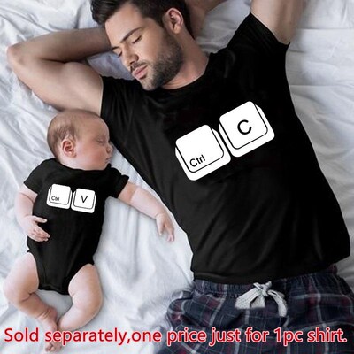 Family Look Copy Paste Tshirts Funny Family Matching Clothes