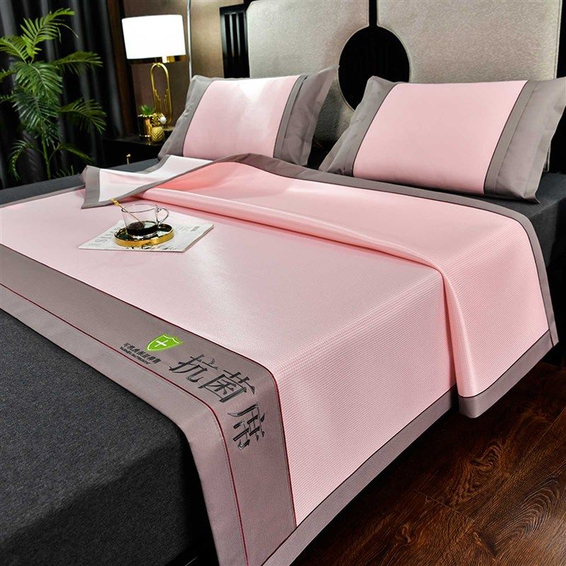 夏季藤席凉席三件夏天可折叠冰丝席凉感裸睡单人宿舍家用草席,床上用品,藤席,淘宝优惠券,粉丝福利购,淘宝优惠卷