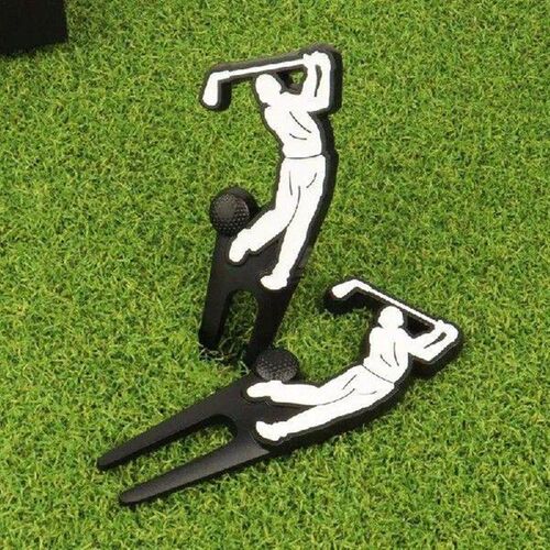 Portable Golf Divot Pitch Repairer Tool Prongs For Putting