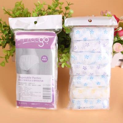 7PCS/Set Women Disposable Cotton Underwear Travelling Postpa