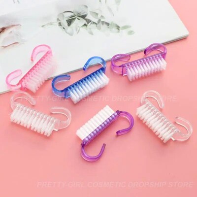 Transparent Horn Brush Without Damaging Nail Comfortable Gri