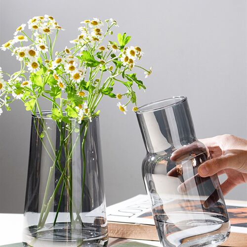 Flower Vase Decoration Home Plastic Vase White Imitation Cer