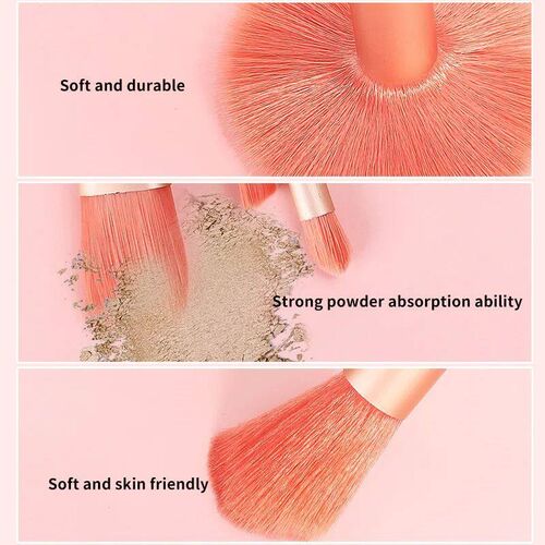8Pcs Mini Travel Soft Makeup Brushes Set Portable Eye Shadow