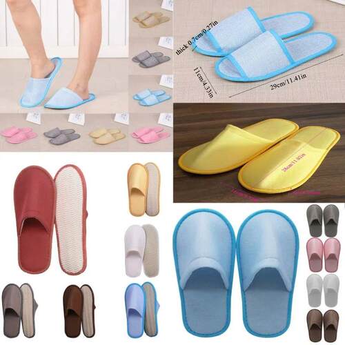 2023New Simple Fashion Unisex Slippers Hotel Travel Spa Port