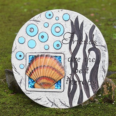 水泥海洋风圆形花园踏脚石花园踏步石庭院草坪装饰踏垫脚石汀步石