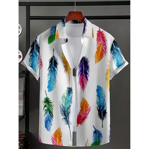 Hawaiian Shirt Summer Crisp Simple Everyday Mens And Women