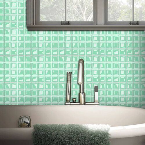 10Pcs 3D Printing Crystal Tile Stickers Waterproof Self-Adhe