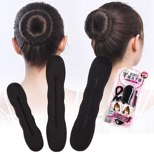 1/2pc Hair Styling Donut Bun Curler Maker Hair Clip Ring Bra