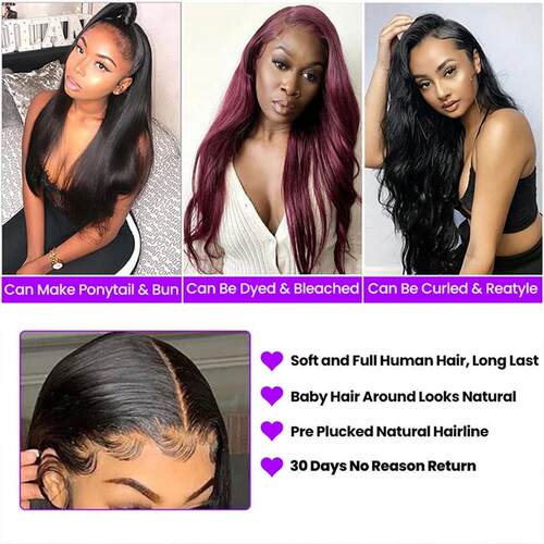 Straight Lace Front Wig Full Lace Human Hair Wigs For Women