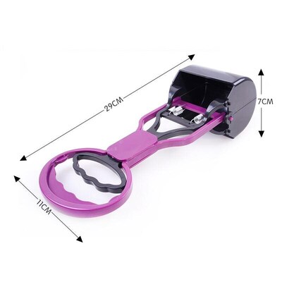 Pet Cat Dog Feces Cleaner Pooper Scooper Long Handle Jaw Poo