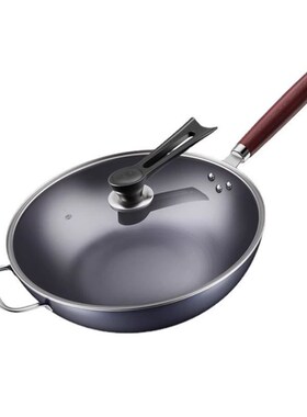 Iron wok household wok pan pan non-coated non-stick pan