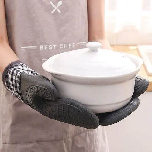 Single Oven Gloves Silicone Gloves High Temperature Resistan