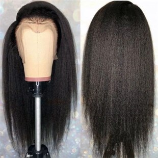 13x4 Hair Straight Lac Human Kinky Wigs Front Lace Wig