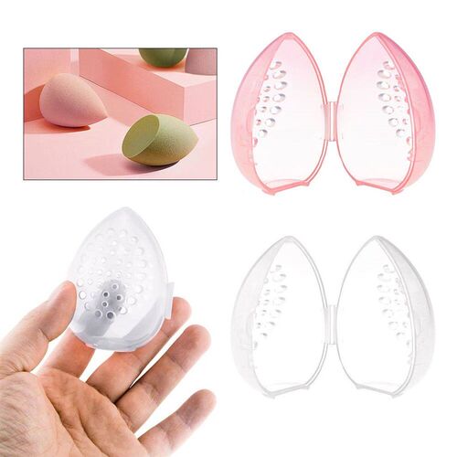 Cosmetics Puff Holder Makeup Sponge Box Plastic Portable Wat