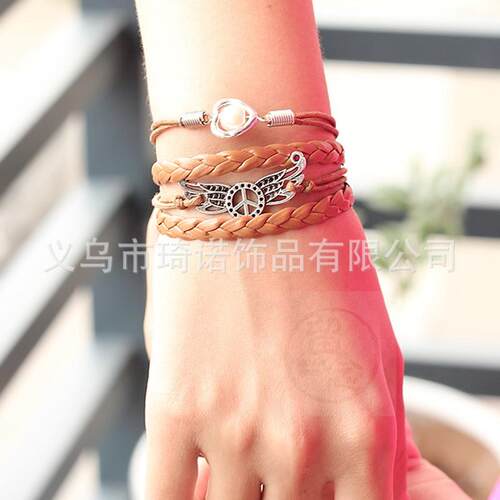 。Nimi Brlet pe love wings hand woven Brlet infinity Brlet T