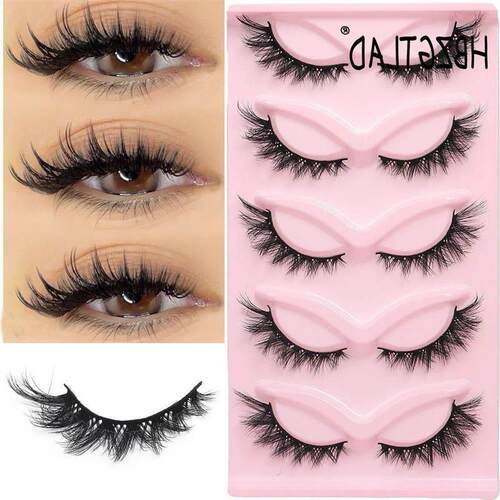 Cat eye Eyelashes 3D Natural False Lashes Fluffy Soft Cross