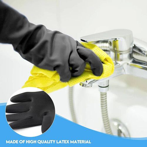 New Latex Cleaning Black Gloves Hair Dyeing Gloves Kitchen C