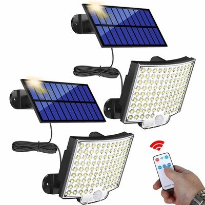 106LED Solar Light Outdoor Waterproof with Motion Sensor Flo