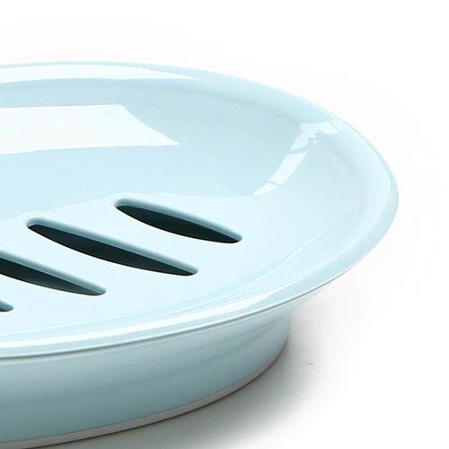 European-style oval soap dish, bathroom plastic simple doubl
