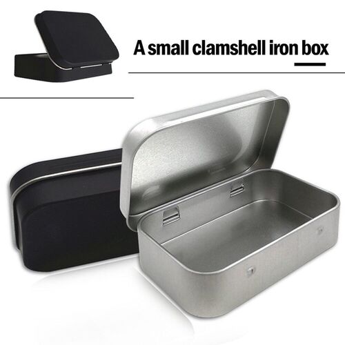 Cigarette Case Box 1 pc Survival Kit Tin Black Tobacco Stora