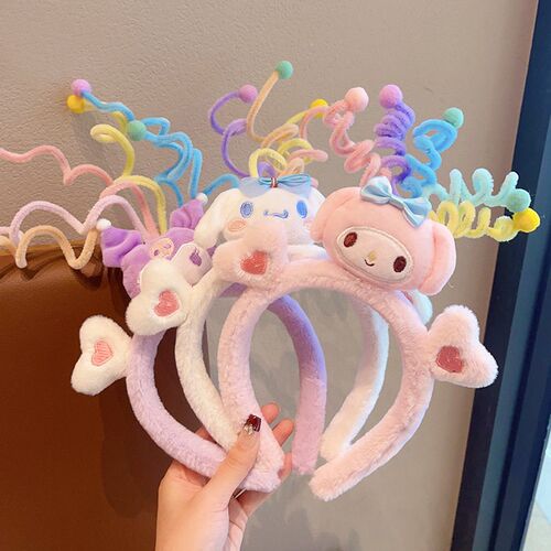 Autumn and Winter Baby Cute Plush Hair Hoop, Hair Straighte