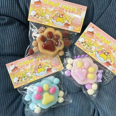 NEW Fidget捏捏乐 Mochi Taba舒压玩具 Kawaii猫爪解压玩具